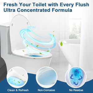Bloc nettoyant WC bleu solide de haute qualité, désodorisant et assainissant pour toilettes, avec javel - Product Image 3