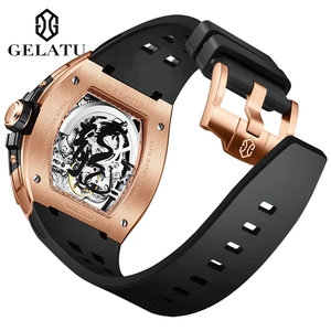 Montre Homme GELATU Automatique Mécanique de Luxe, Cadran Dragon Lumineux Étanche, Montre-Bracelet Tendance pour Homme, Idéale pour le Dropshipping - Product Image 5