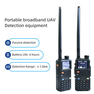 2 किमी हैंडहेल्ड ड्रोन डिटेक्टर 300 मीटर ~ 6 घघज पूर्ण आवृत्ति अलार्म 1.5 जी 2.4 जी 5.2 जी 5.8 जी उव एफपीव डजी ड्रोन का पता लगाने वाला - Product Image 1