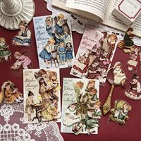 30 feuilles par paquet, série Slow Reading, autocollants décoratifs DIY pour agendas de filles