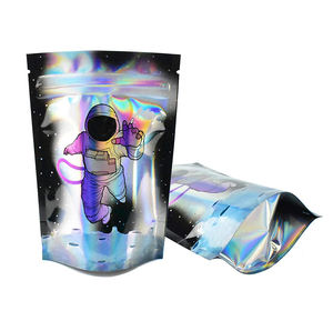 หีบห่ออาหารโฮโลแกรมไมล่า,ถุงบรรจุอาหารขนาดกลางกันกลิ่นช็อกโกแลตล็อคซิปได้พิมพ์ลายได้ตามต้องการ - Product Image 4