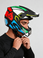 Casque de moto unisexe élégant certifié 3C pour adultes, style intégral, en alliage plastique technique, pour toutes les saisons, sûr et sportif