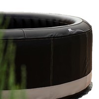 MSpa CAMARO 4-Personen Aufblasbarer Schwimmpool mit Heizung 720W Gebläse 1420L/H Filterpumpe 118 Düsen 180x70cm Schwarz