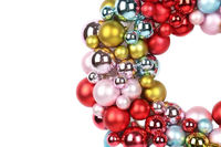 Guirlande Fournitures En Gros De Noël Coloré Boules Brillantes Guirlande 45cm Anneau En Plastique Boule De Noël Guirlande De Fleurs De Mariage Guirlande