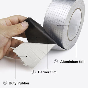 Ruban adhésif en aluminium butyle auto-adhésif robuste en gros, rouleau de ruban d'étanchéité <span class=keywords><strong>pour</strong></span> la réparation des fuites d'eau dans les bâtiments - Product Image 3