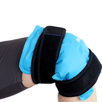 Wrap Ice Therapy avec sangle élastique pour blessures Wrap de glace en gel réutilisable pour les genoux avec peluche douce