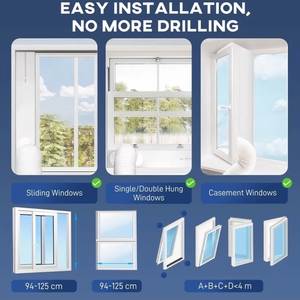 เครื่องปรับอากาศดีไซน์ใหม่ รุ่น PA แบบพกพา สำหรับใช้ในห้อง 2050 BTU ระบบทำความเย็นและความร้อน ขายดีที่สุด พร้อมปั๊มระบายน้ำ ประหยัดพลังงานสูงสุด - Product Image 6
