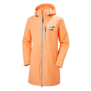 Outdoor Casual Urban Functional Clothes Waterproof Breathable Rain Jacket With Hood Women City Parka Jacket