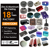 Services de fonderie de métaux sur mesure, produits de fonderie sous pression en zamac, zinc et aluminium pour microphone, coque de rasoir, boîte électronique, petite taille