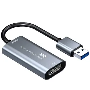 PCER Kartu Penangkap Video HDMI, Kartu Perekam Video Wanita Ke USB A Male Capture 4K 1080P HDMI Ke USB 3.0 untuk Gaming Streaming Siaran Langsung