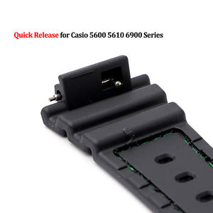 Libération rapide avec motif en cuir de gravure de point Bracelet de montre en résine TPU pour bracelet de montre en caoutchouc <span class=keywords><strong>Casio</strong></span> <span class=keywords><strong>5600</strong></span> 5610 6900 Series - Product Image 3