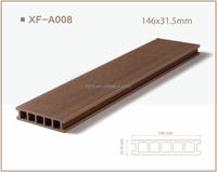 Haute qualité étanche WPC Composite platelage conseil extérieur aéroport carré jardin extérieur bois plastique matière platelage XF-A008