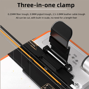 Hoogprecisie glasvezelcleaver met automatisch roterende messen, glasvezel snijgereedschap voor FTTH-fusiesplicingwerkzaamheden - Product Image 2