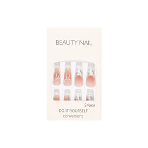 Vente en gros usine : Nouveaux faux ongles d'été mignons, prêts à poser, faciles à appliquer directement sur les doigts - Product Image 5