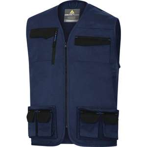 DELTA PLUS-Chaleco DE TRABAJO Azul Marino-azul real en poliéster/algodón-EAN MW129910 CHAQUETAS DE TRABAJO Mach2- - Product Image 1
