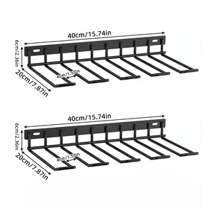 Soporte de pared metálico de alta resistencia de una sola capa para herramientas de taladro para talleres - Product Image 2