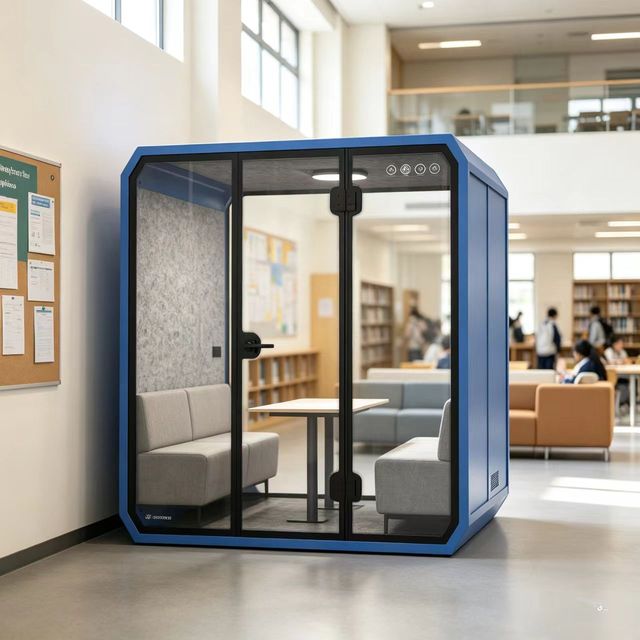 Soundproof Room Silent Cabin Mobile Office Negotiation Room Recording Studio Detachable Telephone Home Office Office Building