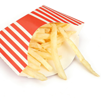 Boîte à frites jetable personnalisée avec logo, en gros, écologique, en papier, pour les restaurants de hamburgers