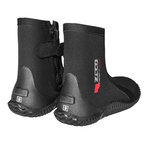 Botas de <span class=keywords><strong>Buceo</strong></span> ZCCO B52 Negras de Neopreno de 5MM, Botas de Alta Gama para Exteriores, para Playa, Surf, Tracing, Pesca, Snorkel, Antideslizantes - Product Image 3