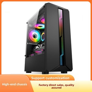 Oem/ODM Mini ITX Máy tính để bàn Mini <span class=keywords><strong>ATX</strong></span> khung gầm chính bao vây kim loại giữa tháp nhà máy sản xuất tự làm Máy tính văn phòng trường hợp Fan - Product Image 2