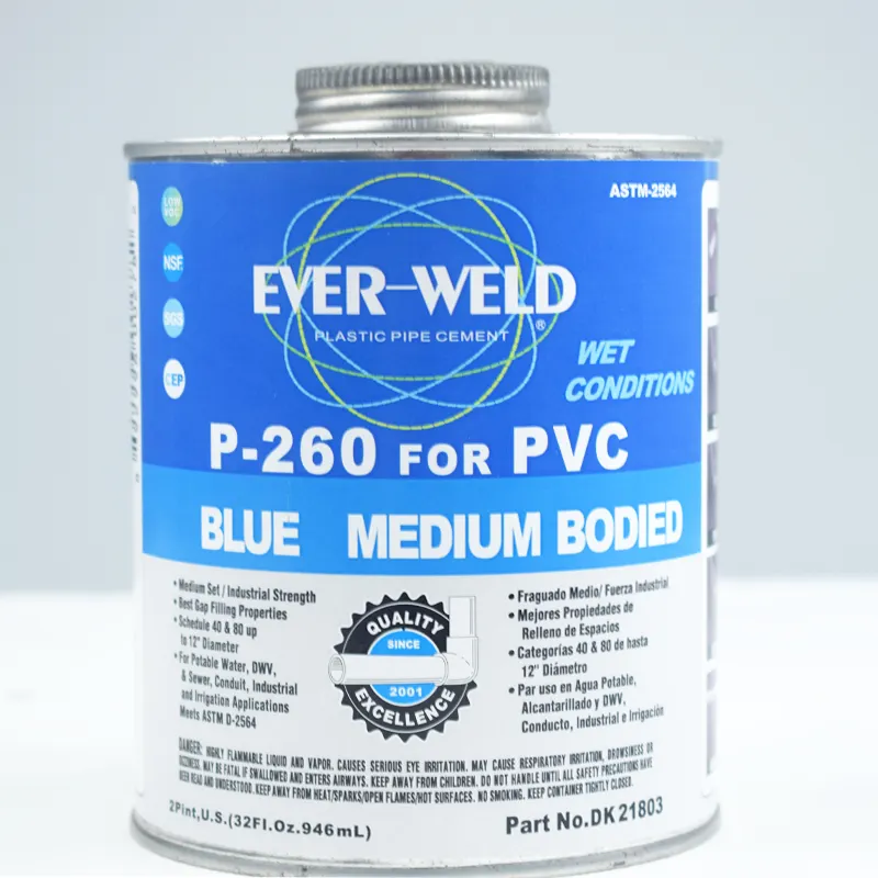 Pvc Pijp Cement Blauw Pvcpipe Lijm Snelle Instelling Usa Kwaliteit Pvc Cementadhesive Fabrikant Hoge Belasting Hoge Druk Adhesive946ML