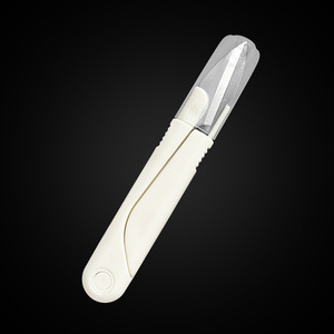 U Shaped Embroidery Scissors Stainless Steel Off White For Tailoring Cross Stitch Sewing Fishing Line Trimming - Product Image 4