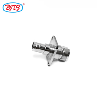 Fourniture du fabricant Prise femelle de type N vers prise femelle BNC Adaptateur coaxial RF à montage sur panneau à bride à 4 trous Convertisseur d'adaptateur coaxial
