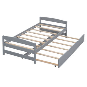 <span class=keywords><strong>Lit</strong></span> de repos en bois massif de style Japandi adapté aux enfants avec <span class=keywords><strong>lit</strong></span> <span class=keywords><strong>gigogne</strong></span>, <span class=keywords><strong>lit</strong></span> d'appoint en bois gain de place pour chambre à coucher et chambre d'amis - Product Image 1