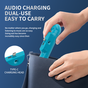 Sistema de audio de doble bocina desmontable USB Mini inalámbrico magnético para altavoz con Banco de energía de batería de litio 18650 - Product Image 4