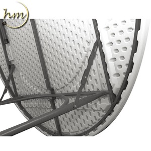 Bàn Tiệc Cưới Ngoài Trời Cho 10 Người, Bàn Nhựa Tròn Gấp Được - Product Image 6