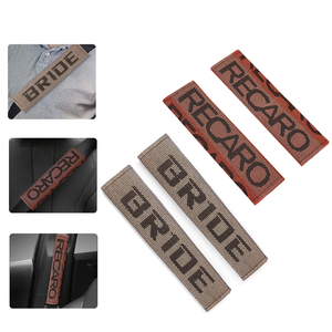 Almohadillas para cinturón de seguridad de coche estilo Jdm, 2 uds., almohadillas de tela para cinturón de seguridad de coche con logotipo de novia, cubierta de hombrera para cinturones de seguridad de coche - Product Image 2