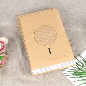 Tùy chỉnh thân thiện với môi phân hủy sinh học kraft giấy bong bóng bưu phẩm 11*13 + 4cm không thấm nước chống sốc in phong bì niêm phong vớ - Product Image 2