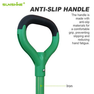 Sole in acciaio al carbonio lungo manico da giardino utensili a mano unica verde Slayer pala <span class=keywords><strong>per</strong></span> l'agricoltura fai da te uso industriale OEM - Product Image 4