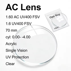 Premium Clear Two-piece AC <strong>Lens</strong> 1.60 UV400 FSV <strong>Aspherical</strong> <strong>Design</strong> 70mm Diameter for Superior Vision Clarity and UV Protection - Product Image 4