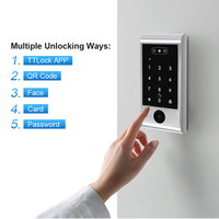 Sistem Kontrol Akses Mandiri IP67 TTLock dengan Pengenal Wajah & QR, Tanpa Kunci, Kartu NFC M1, Sistem Masuk Pintu Pintar