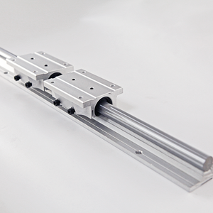 Optische Wellen führung mit Aluminium halterung SBR12 16 Lineare Holz bearbeitungs maschinen Schiebe tisch Zylindrische Grundkern-Linear führung - Product Image 3