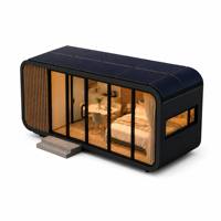 Cabine Apple Photovoltaïque Auto-alimentée, Épaisseur 5mm, Garantie 1 An, Maison Mobile pour Hôtes, Bureau, Salon, Capsule Spatiale Extérieure