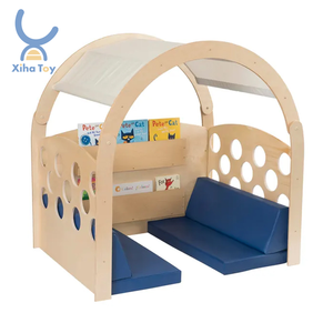 XIHA Comfortable Preschool Library Furniture Classroom Reading Center <strong>Table</strong> and Chairs Set Perfect for Daycare Reading Corners - Product Image 1
