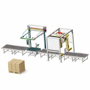 เครื่องรัดสายรัดแบบ Safety Guard พร้อมสายการผลิตบรรจุภัณฑ์ครบวงจรสำหรับโรงงานบรรจุภัณฑ์ชิ้นส่วนยานยนต์ในอุตสาหกรรม - Product Image 1