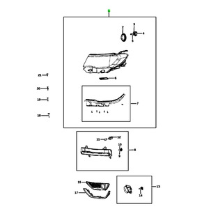 ไฟหน้ารถจี๊ปคอมพาส รุ่น 55112717AC 55112716AC แบบฮาโลเจนและซีนอน สำหรับรุ่นปี 2017-2018 - Product Image 4