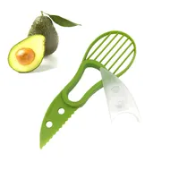 Amazon Hot-Vendita di Gadget Da Cucina Avocado Pelapatate Cutter di Alta Qualità Multifunzionale 3 in 1 Avocado Cutter Affettatrice