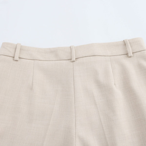 <span class=keywords><strong>Pantaloni</strong></span> <span class=keywords><strong>Lunghi</strong></span> Casual alla Moda per Donna, Colore <span class=keywords><strong>Beige</strong></span>, Chiusura con Cerniera, Vendita Calda - Product Image 3
