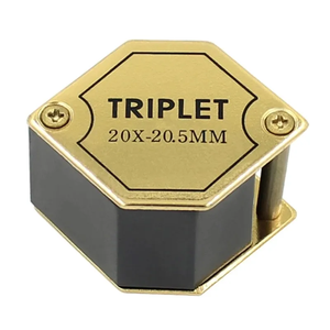 20x-20.5mm <span class=keywords><strong>Magnifying</strong></span> <span class=keywords><strong>lens</strong></span> jeweler' Pocket Loupe Kim Cương Đá quý <span class=keywords><strong>Magnifying</strong></span> Glass Vàng lục giác trang sức Loupe kính lúp - Product Image 2
