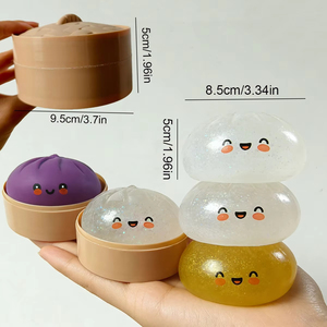 Pelota Antiestrés de Simulación con Forma de Dumpling, de Rebote Lento, Suave, para Aliviar el Estrés, Decoración del Hogar, Regalos de Cumpleaños para Niños y Adultos - Product Image 6