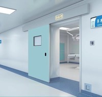 Salle d'opération de l'hôpital Portes d'étanchéité automatiques Théâtre Porte coulissante hermétique