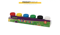 Qualité supérieure bricolage fenêtre Art 6 couleurs 50ml couleur de l'eau pour tous les âges papier moyen peinture pratique ensemble