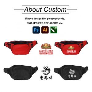 Siy639 Customizable Logo Running Sport Printed Brand Crossbody Promotion Gift Custom <b>Pouch</b> Waist Bag for <b>Men</b> Women - Product Image 2