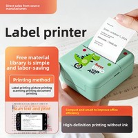 Imprimante d'étiquettes thermique compacte intelligente pour la maison, pour notes autocollantes et journaux, multifonctionnelle