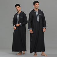 Jubbah de qualité supérieure, vente directe d'usine, Dubaï, Maroc, Kandura, vêtements musulmans, Djellaba homme avec capuche
