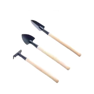 Juego de 11 herramientas de jardinería, 3 piezas, mango de madera y metal para el mantenimiento de plantas en macetas - Product Image 2